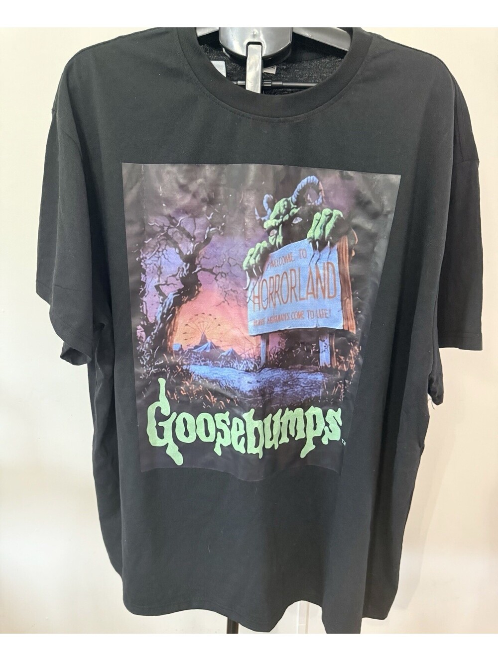 Goosebumps Horrorland Graphic T Shirt Mens Black Sz 4XL